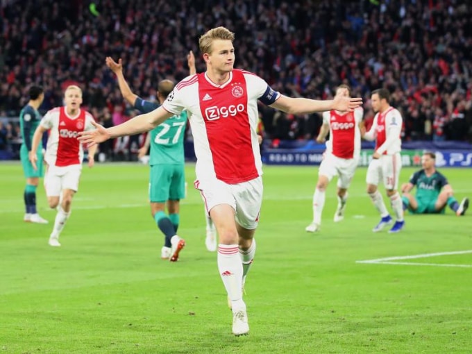 De Ligt mở tỉ số và có trận đấu rất hay nhưng không thể giúp Ajax đi tiếp. Ảnh: Getty