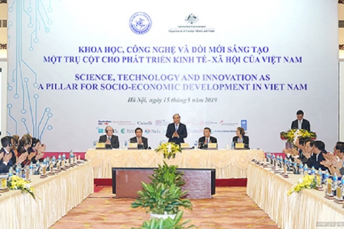 Hội nghị Khoa học, Công nghệ và Đổi mới sáng tạo - Một trụ cột cho phát triển kinh tế - xã hội của Việt Nam. Ảnh: chinhphu.vn