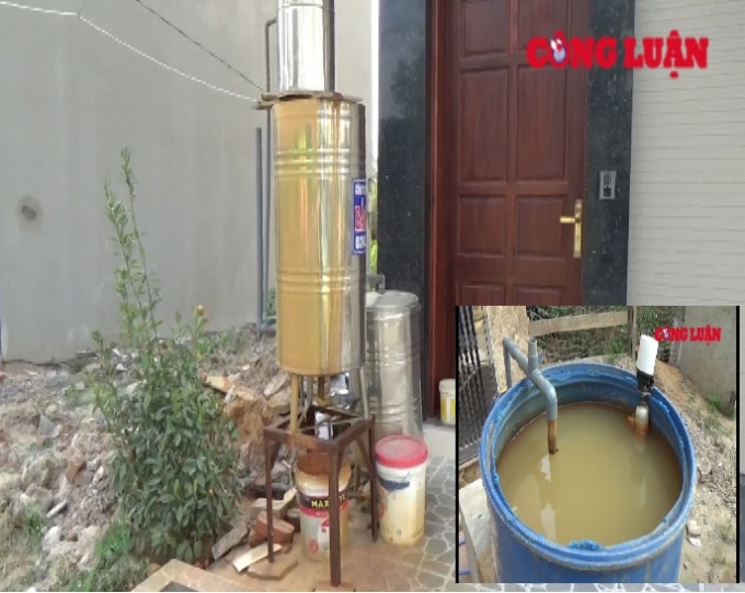 Các hộ dân đã phải tự xây bể hoặc dùng thùng chứa, téc inox để sử dụng chứa và lọc nước.