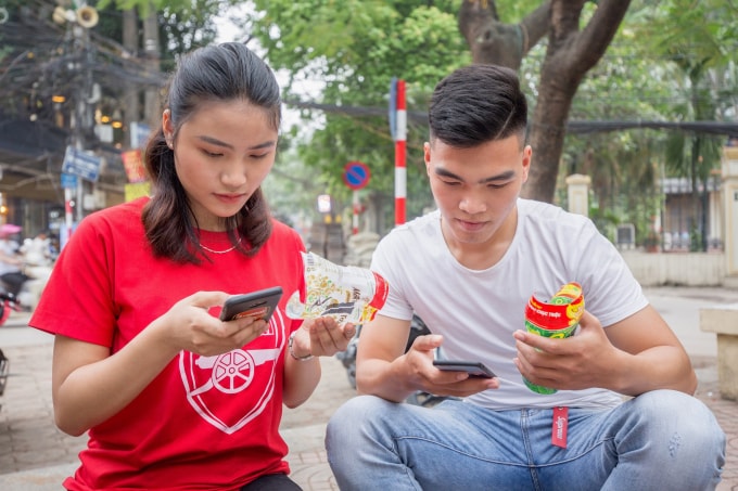 Xé nhãn và nhắn tin sẽ có cơ hội trúng thưởng chục triệu