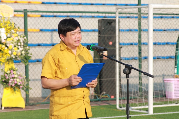 Ông Nguyễn Thế Kỷ - Ủy viên Trung ương Đảng, Tổng Giám đốc Đài Tiếng nói Việt Nam phát biểu tại Lễ khai mạc.
