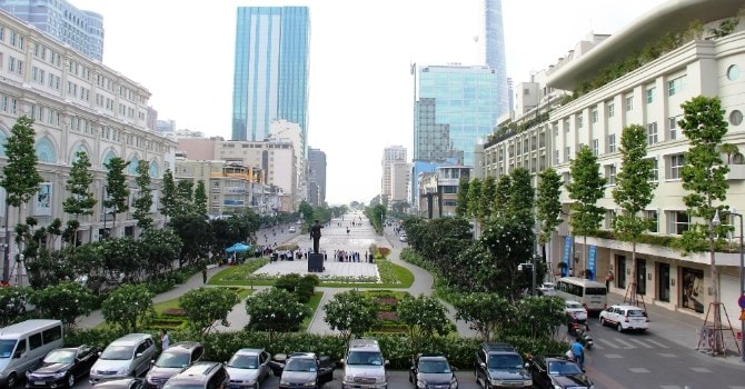 TP.Hồ Chí Minh đang ngày càng phát triển mạnh mẽ, xây dựng thành phố trở thành thành phố xanh. Ảnh: TL