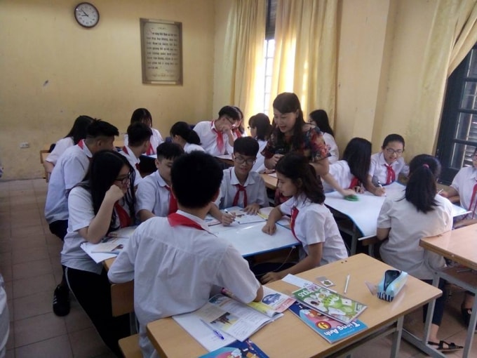 Việc tổ chức ôn bài chuẩn bị cho kỳ thi căng go vào lớp 10 tại một trường THCS Đống Đa, Hà Nội (Ảnh: Lương Minh)