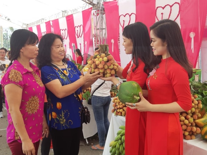 Nụ cười ngày hội vải Thanh Hà năm 2019. Ảnh: Ngọc Thành
