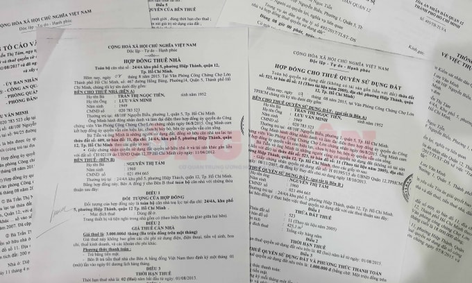 Ông Minh cho biết: Tranh thủ thời gian thuê nhà và đất trong vòng hai năm với cam kết để ở và trồng cây hàng năm khác, bà Nguyễn Thị Tám đã âm thầm chia đất của vợ chồng ông ra thành nhiều lô, rồi đem bán cho nhiều người khác? (Ảnh- CK)