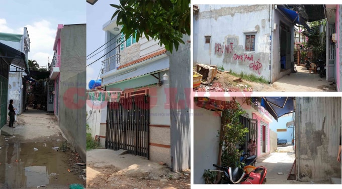 Phát hiện 7 căn nhà xây lụi trái phép trên đất của mình, ông Lưu Văn Minh (70 tuổi) đã tố giác lên các cơ quan chức năng Quận 12, TP.HCM về trường hợp bà Nguyễn Thị Tám (người thuê nhà) lừa bán đất của mình. (Ảnh- CK)