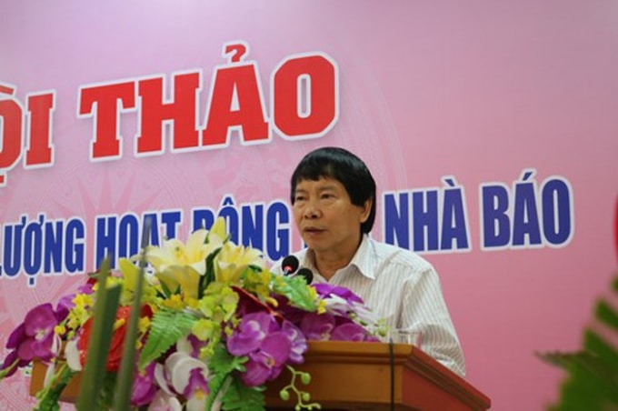 Đồng chí Nguyễn Thế Dũng - Chủ tịch Hội Nhà báo tỉnh Bắc Giang. Ảnh: Cường Phạm