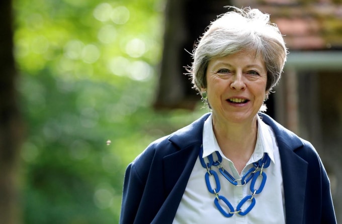 Thủ tướng Anh Theresa May. Ảnh: Reuters