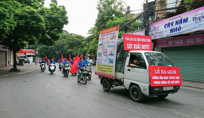 Toàn dân tham gia phòng chống sốt xuất huyết. Ảnh:TTTĐ