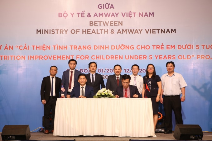 Lễ ký kết dự án “Cải thiện tình trạng dinh dưỡng cho trẻ em dưới 5 tuổi” trong thời gian 4 năm (2018 – 2022.