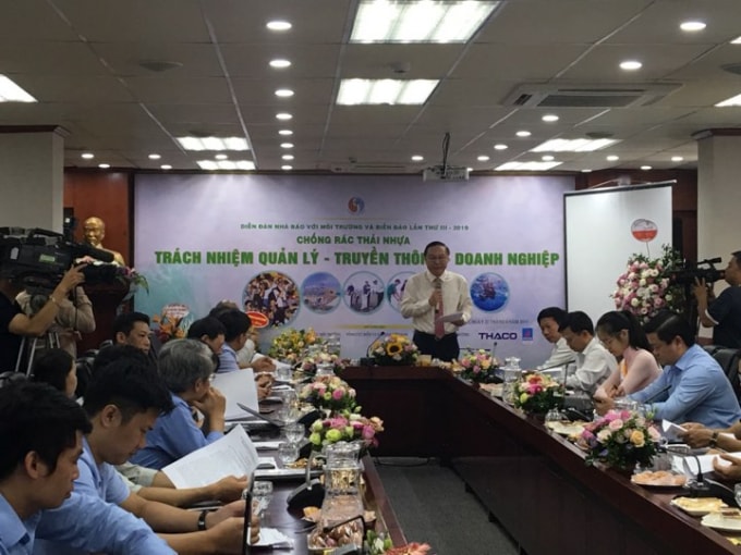 Quang cảnh Diễn đàn chống rác thải nhựa. Ảnh: Lê Minh