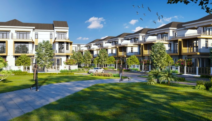 Với quy mô lên tới hơn 100 hecta, Khu đô thị sinh thái Aqua City gồm tổ hợp shophouse, nhà phố, biệt thự đơn lập, biệt thự song lập…