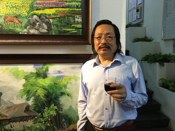 Họa sĩ Đỗ Viết Viên. Ảnh: TH