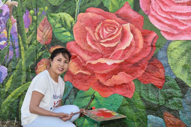 Họa sĩ Nguyễn Thu Thủy. Ảnh: Báo nhandan