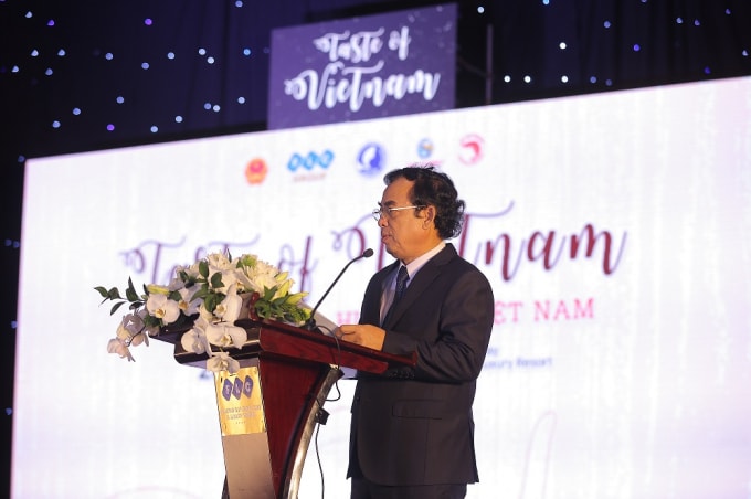 Ông Dương Thành Trung - Phó Bí thư Tỉnh ủy, Chủ tịch UBND tỉnh Bạc Liêu phát biểu tại đêm Gala “Taste of Vietnam”.