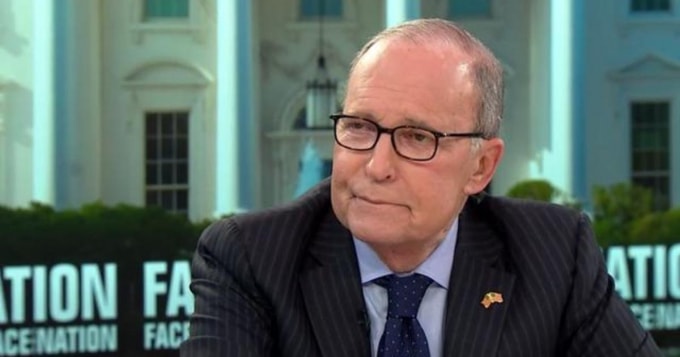 Cố vấn kinh tế quốc gia Larry Kudlow. Ảnh: CBS