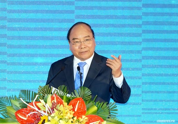 Thủ tướng Nguyễn Xuân Phúc phát biểu tại Hội nghị. Ảnh: VGP