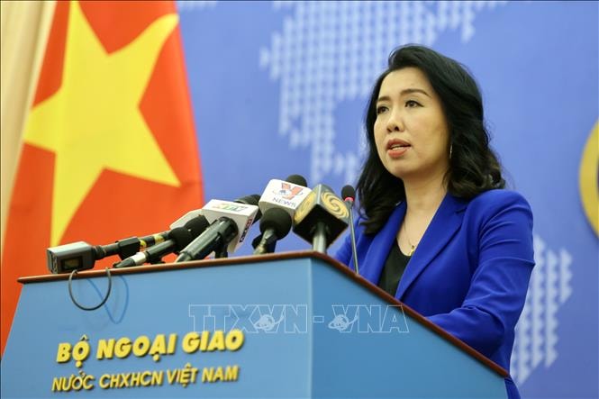 Người phát ngôn Bộ Ngoại giao Lê Thị Thu Hằng. Ảnh: TTXVN