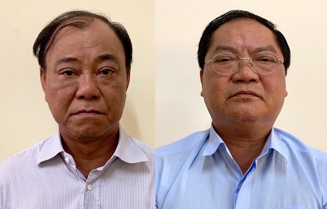 Lê Tấn Hùng (bên trái) và Nguyễn Thành Mỹ.