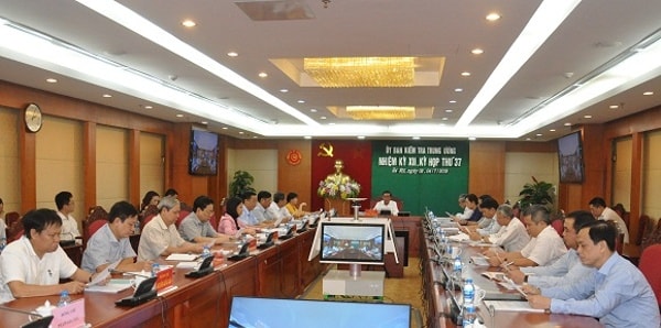 Kỳ họp 37 của Ủy ban Kiểm tra Trung ương. Ảnh: UBKT Trung ương