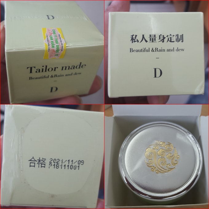 Sản phẩm có tên D (Tailor made) do Công ty Linh Ngân phân phối trên bao bì cũng như bên trong hộp đựng sản phẩm không hề có hướng dẫn sử dụng, không có chữ tiếng Việt.