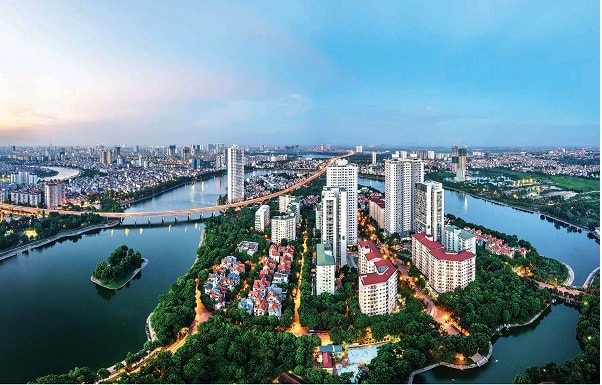 Toàn cảnh Khu đô thị Linh Đàm - quận Hoàng Mai, Hà Nội. (Ảnh: internet)