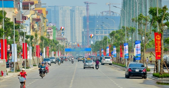 Đường phố được cơi nới rộng rãi, sạch đẹp. (Ảnh: internet)