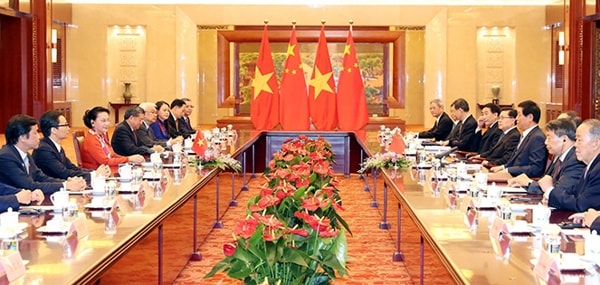 Quang cảnh hội đàm. Ảnh: ĐBND