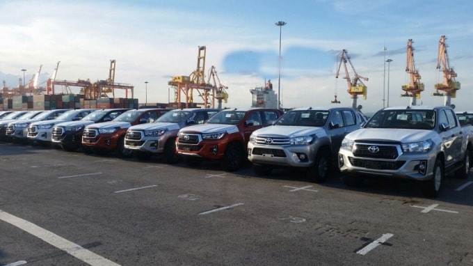 Số thu hải quan từ ô tô trong 6 tháng đầu năm 2019 tăng 515% so với cùng kỳ năm 2018. (Ảnh minh họa)