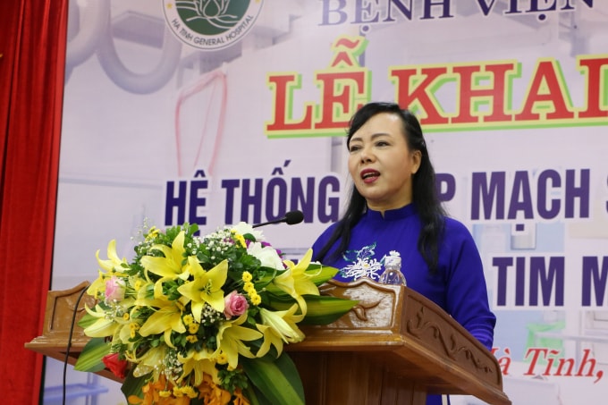 Bộ trưởng Bộ Y tế Nguyễn Thị Kim Tiến phát biểu tại buổi lễ khai trương