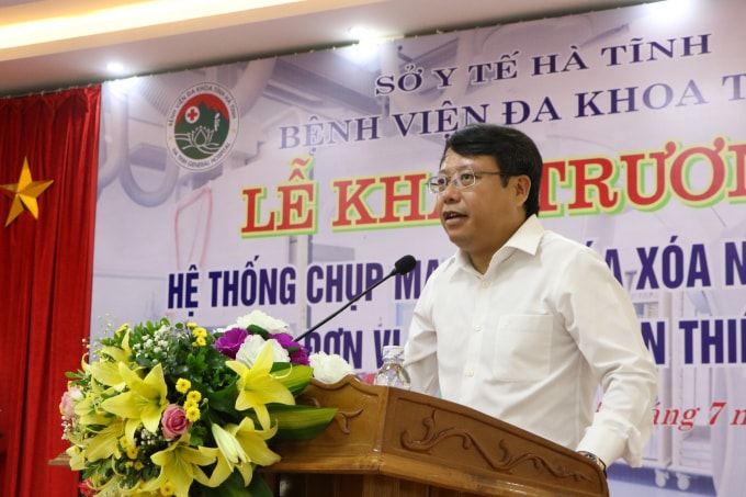 Phó Chủ tịch UBND tỉnh Dương Tất Thắng phát biểu tại buổi lễ
