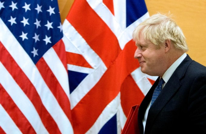 Cựu Ngoại trưởng Anh Boris Johnson. Ảnh: Reuters