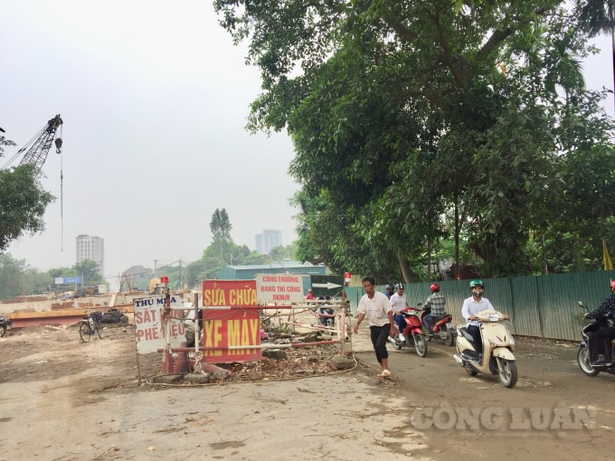 Thi công mở rộng đường Sa Đôi (P.Đại Mỗ, Q.Nam Từ Liêm) gây mất an toàn giao thông nghiêm trọng