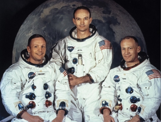 Phi hành đoàn Apollo 11: Neil Armstrong, Edwin Aldrin và Michael Coolins.