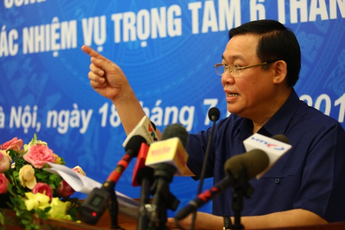 Phó Thủ tướng Vương Đình Huệ phát biểu tại Hội nghị. Ảnh: VGP