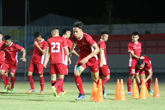 Những đợt tập trung ngắn hạn sẽ là cơ hội cho các tuyển thủ U22 Việt Nam nỗ lực và khẳng định bản thân. Ảnh: VFF