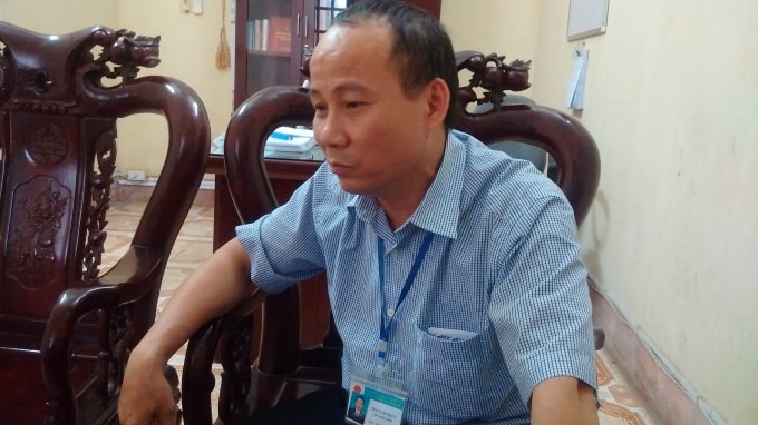 Trần Văn Hiển – Chủ tịch UBND xã Trường Yên trao đổi với PV