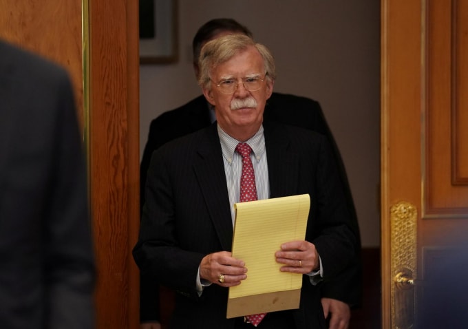 Cố vấn an ninh Mỹ John Bolton. Ảnh: Reuters