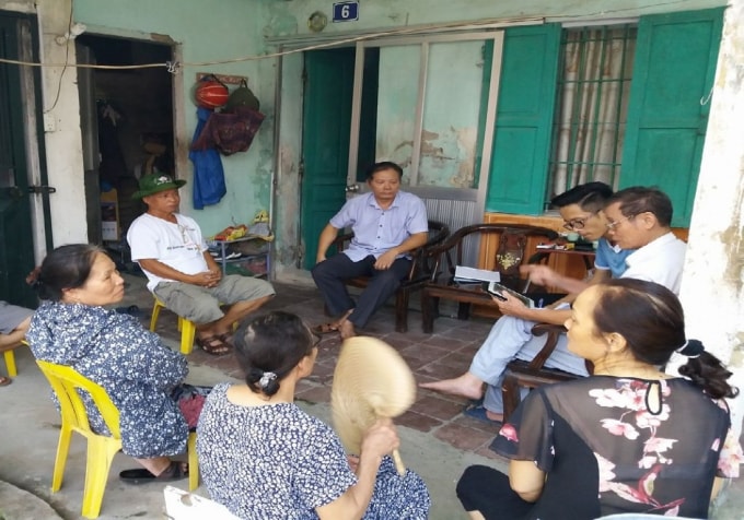 Các hộ dân sinh sống tại Khu tập thể Liên hiệp Thủy lợi 1 (xã Tứ Hiệp, huyện Thanh Trì, Thành phố Hà Nội).