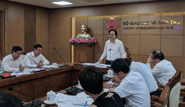 Bộ trưởng Phùng Xuân Nhạ: Đẩy mạnh dịch vụ công trực tuyến về Giáo dục để triển khai Chính phủ điện tử. Ảnh: Từ Bộ GD&ĐT