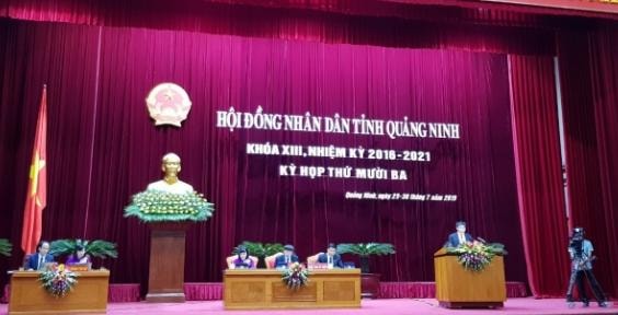 Kỳ họp thứ 13, HĐND tỉnh Quảng Ninh khóa XIII diễn ra trong 2 ngày 29-30/7. Ảnh do Sở TTTT cung cấp.