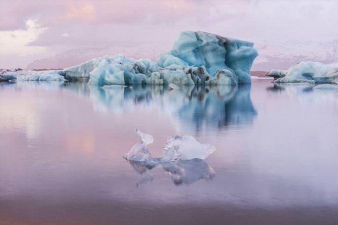 Bình minh Candyfloss, Jokulsarlon.
