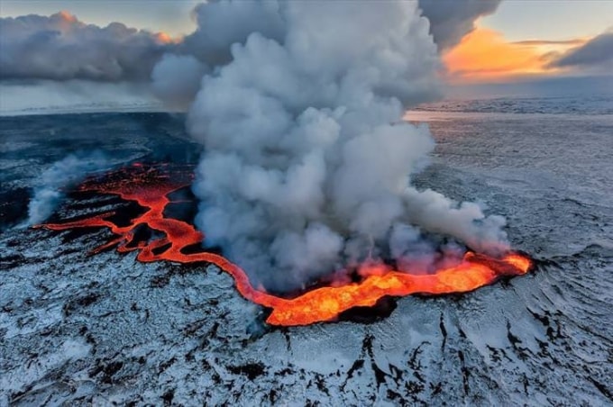 Vụ phun trào ở cánh đồng dung nham Holuhraun.