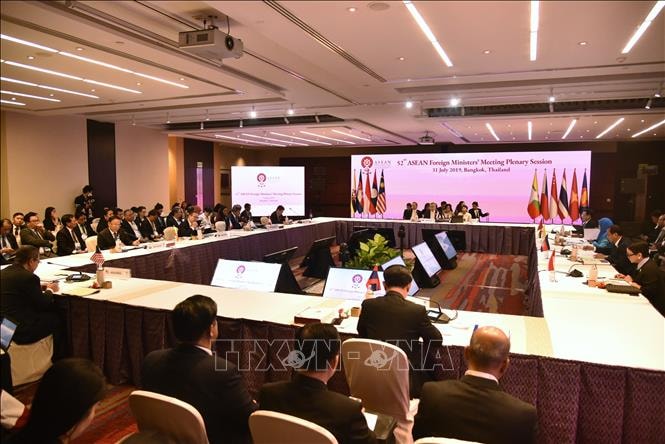 Phiên họp Hội nghị Bộ trưởng Ngoại giao ASEAN lần thứ 52. Ảnh: TTXVN