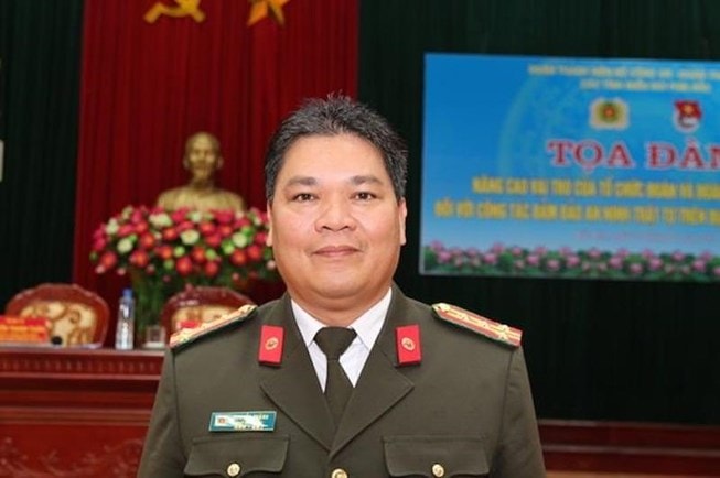 Đại tá Nguyễn Thành, Ủy viên Ban Thường vụ Đảng ủy, Phó Giám đốc Công an tỉnh Hòa Bình bị kỷ luật khiển trách. Ảnh: PLO