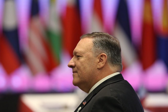 Ngoại trưởng Mỹ Mike Pompeo. Ảnh: Reuters