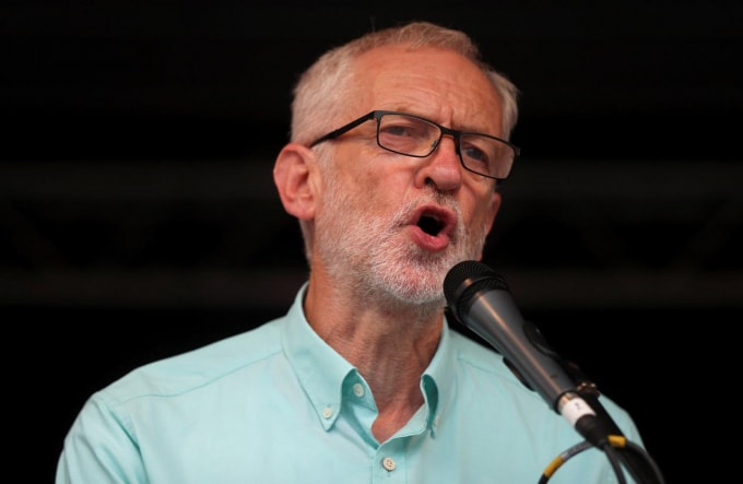 Lãnh đạo đảng Lao động, Jeremy Corbyn. Ảnh: Reuters