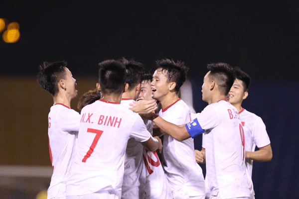 Sự tự tin trở lại với tập thể U18 Việt Nam. Ảnh: Tuấn Hữu