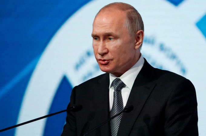 Tổng thống Nga Vladimir Putin. Ảnh: Reuters