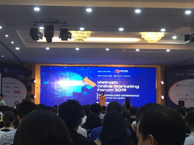 Diễn đàn Tiếp thị trực tuyến 2019 tại Hà Nội với sự tham dự của 1.200 doanh nghiệp. Ảnh: Minh Nam